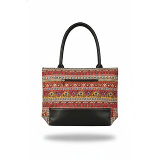 Vibrant Tribal Stripe Tote Bag view 2