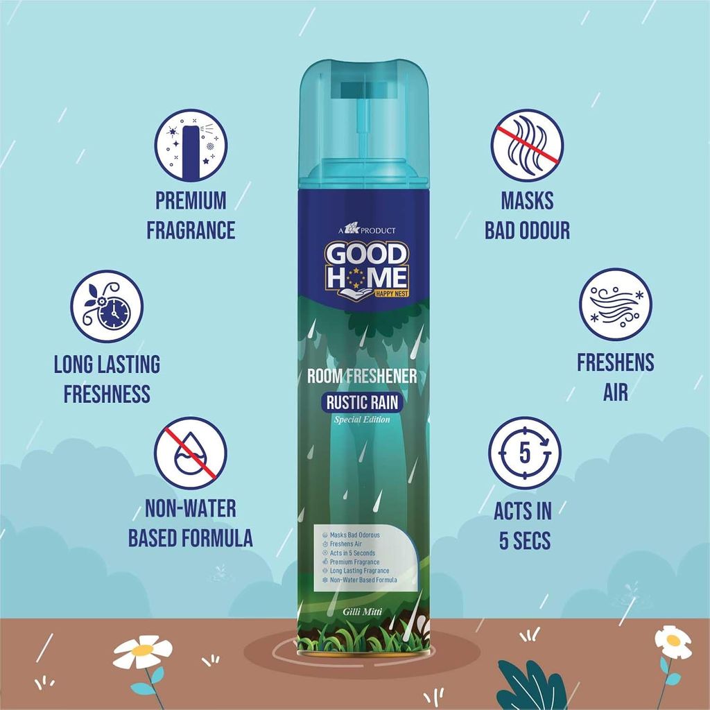 Good Home Rustic Rain Room Freshener 130ml (pack of 2) view 2