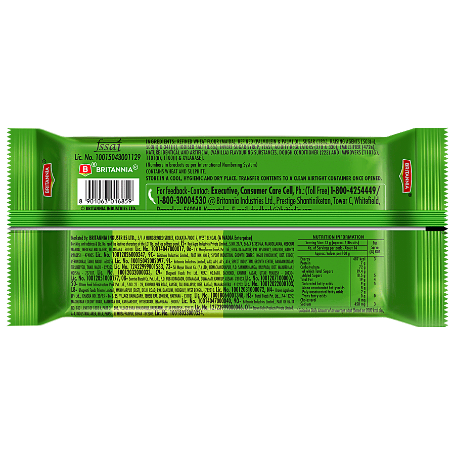 Britannia 50-50 Sweet & Salty Biscuit - Light, Crispy, Ready To Eat, 188 G view 2