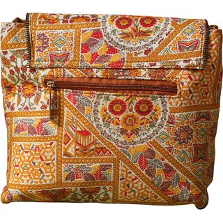 Sunburst Patchwork Ethnic Crossbody Sling Bag view 2