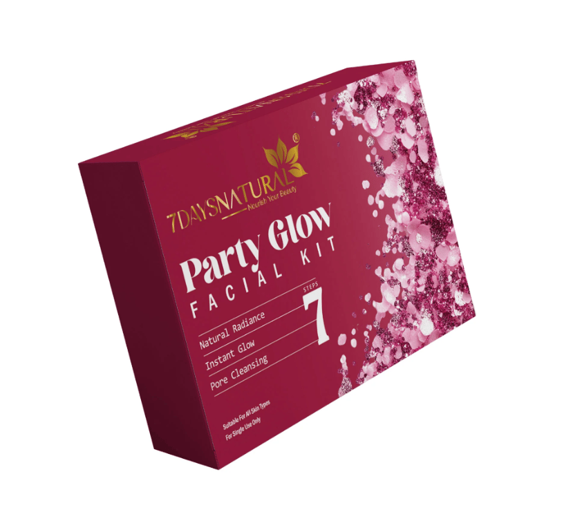 Instant Party Glow 7-Step Facial Kit (Pack of 1) – Professional Salon-Like Radiance & Brightening Treatment for Festive Glow | Suitable for All Skin Types view 2