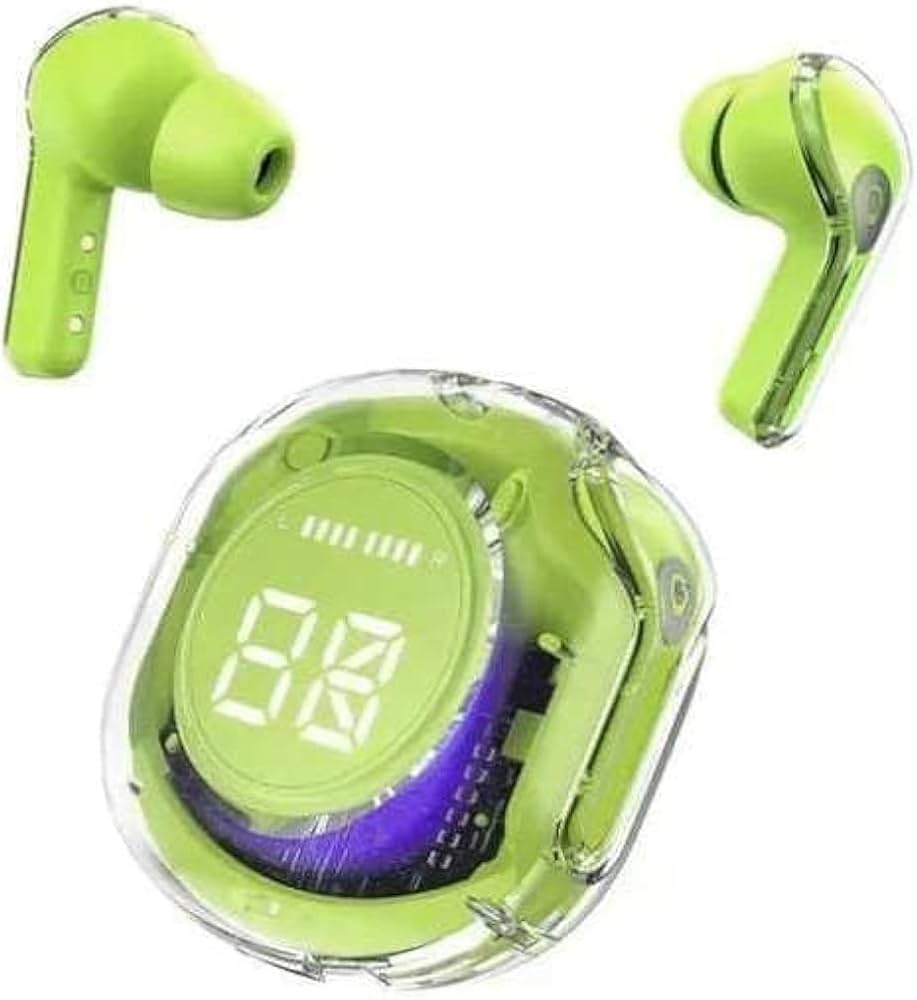 Ultra Pods Pro 2 Neon Clear Edition | LED Display True Wireless Earbuds