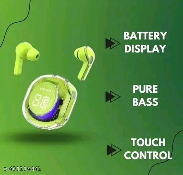 Ultra Pods Pro 2 Neon Clear Edition | LED Display True Wireless Earbuds view 2