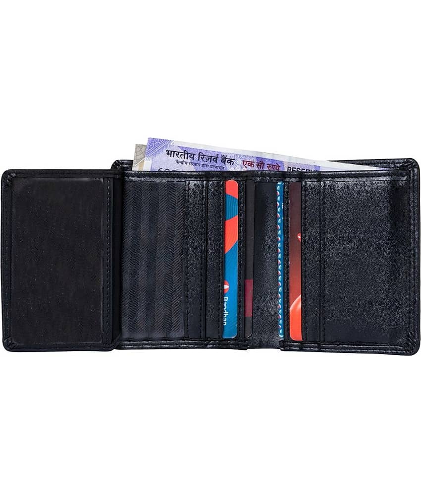 HIDEFLIX Black PU Men's Regular Wallet ( Pack of 1 ) view 2
