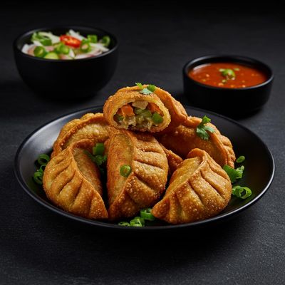 Veg Ban Fried Momos