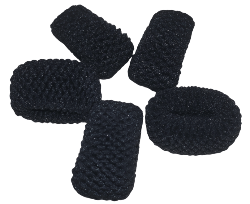 Black Scrunchies - Premium Soft Hair Ties for All Hair Types view 2