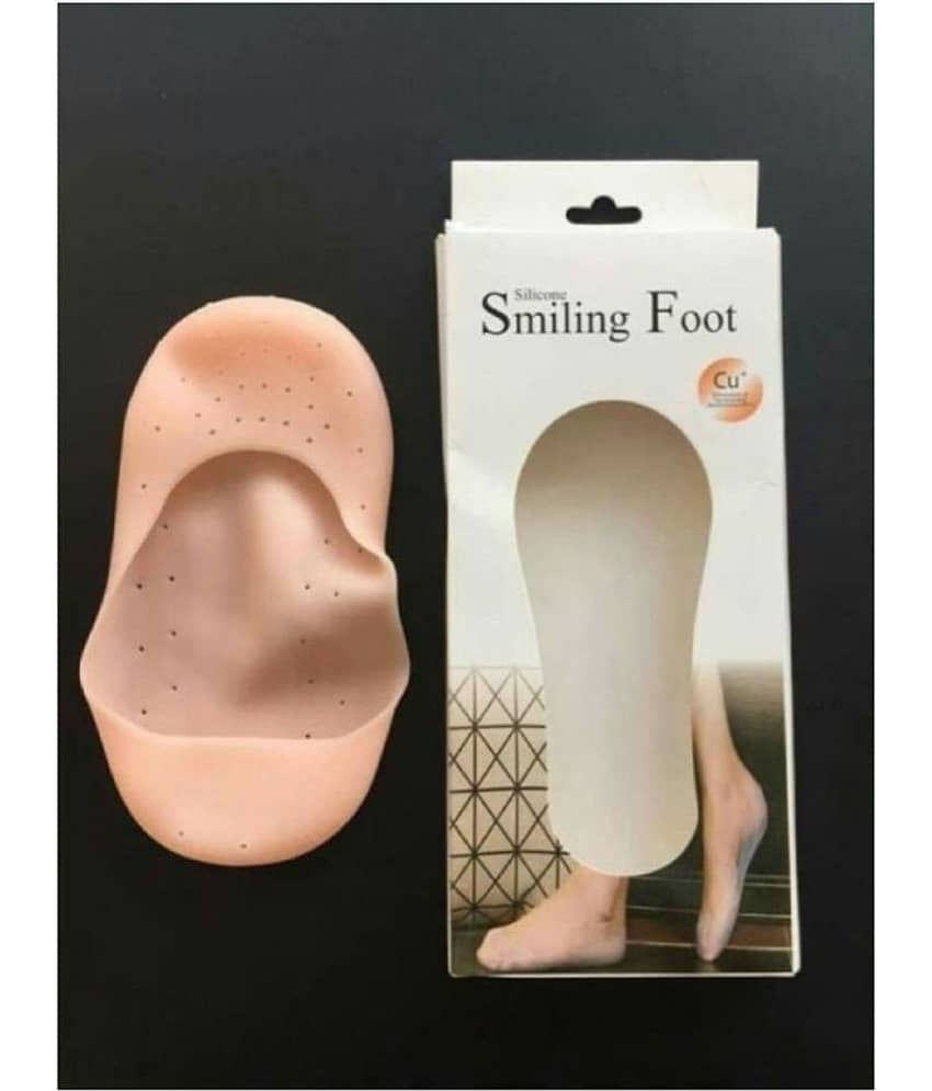 GKBOSS Silicon foot Protectors Heel Socks 2 + 2 Pair Free Size view 2