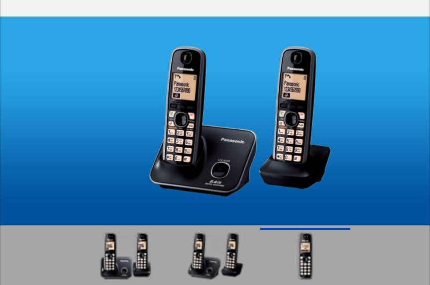 Panasonic KX-TG3712 Digital Dual Cordless Telephone view 2