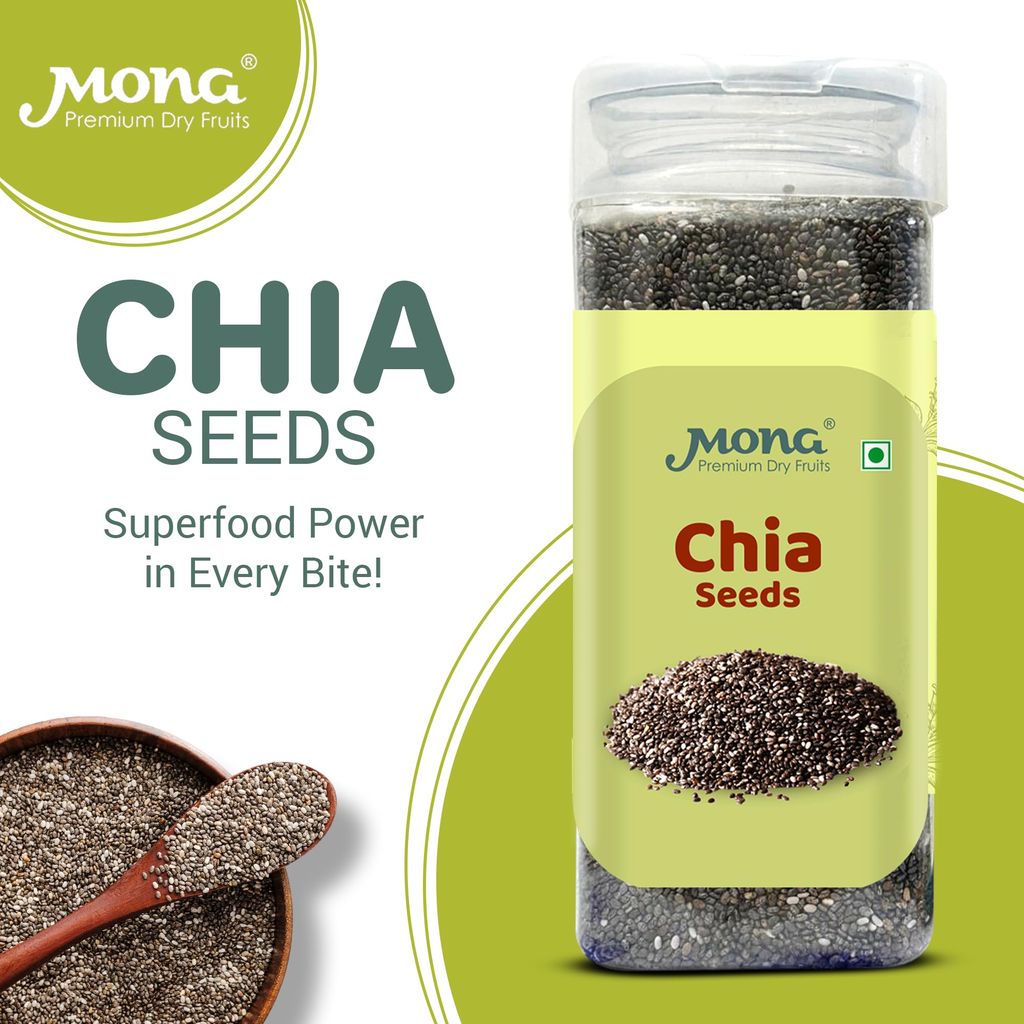 Mona Premium Chia Seeds - Healthy Superfood, Rich in Omega-3 & Fiber for Daily Diet view 2