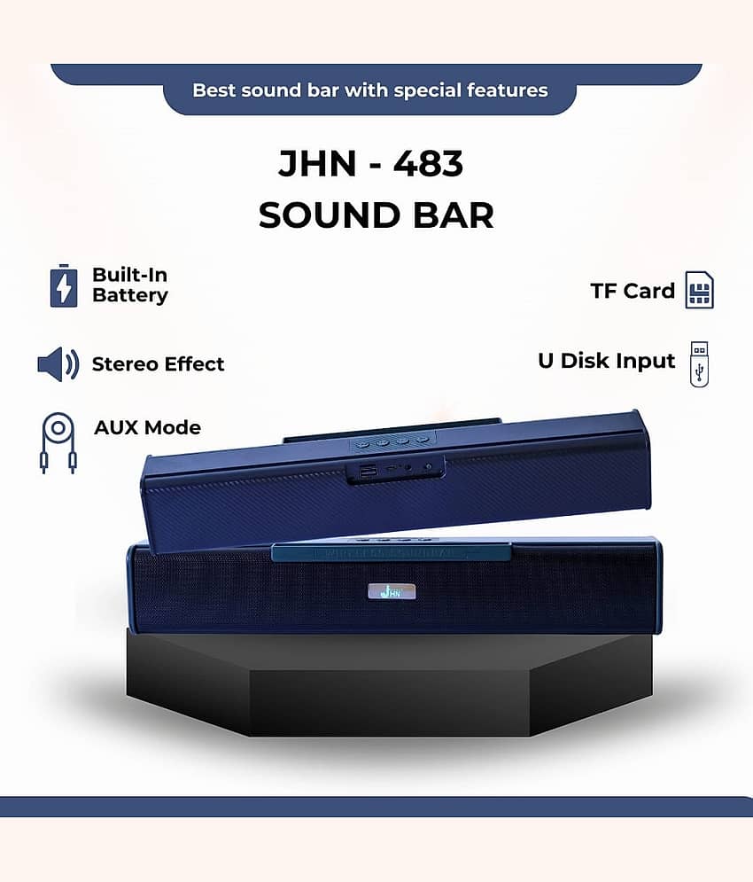 jhn JHN 483 10 W Bluetooth Speaker Bluetooth V 5.1 with USB,SD card Slot Playback Time 6 hrs Green view 2