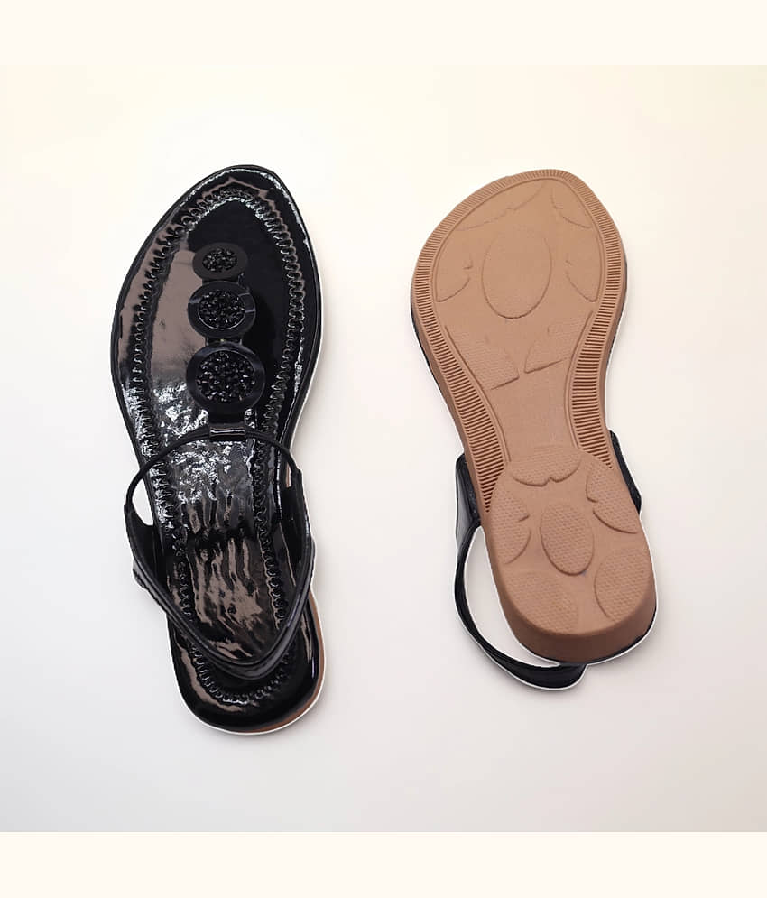 Dream Makers Black Women's Flats view 2