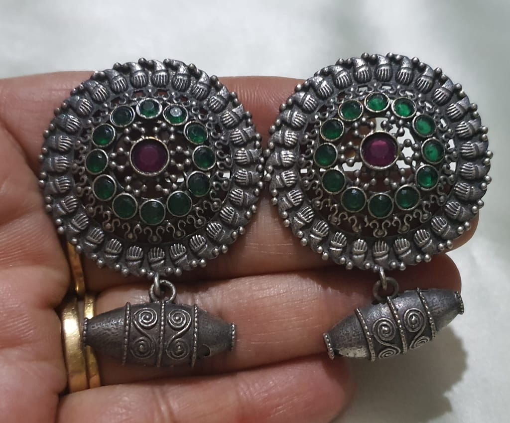 Glamvila Designer Multi-Colour Stud view 2