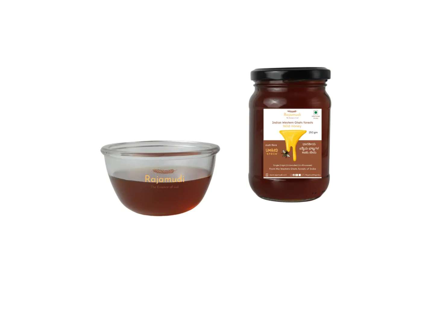 Rajamudi Organics Western Ghats Multiflora Wild Forest Honey - 250 Millilitre view 2