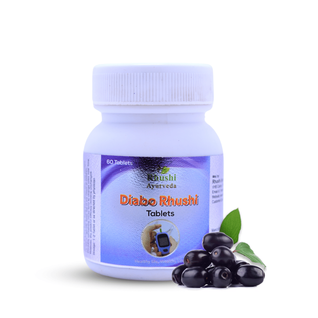 Rhushi Ayurved:Diabo Rhushi Tablets - 100% Ayurvedic Natural Supplement for Sugar Management view 2