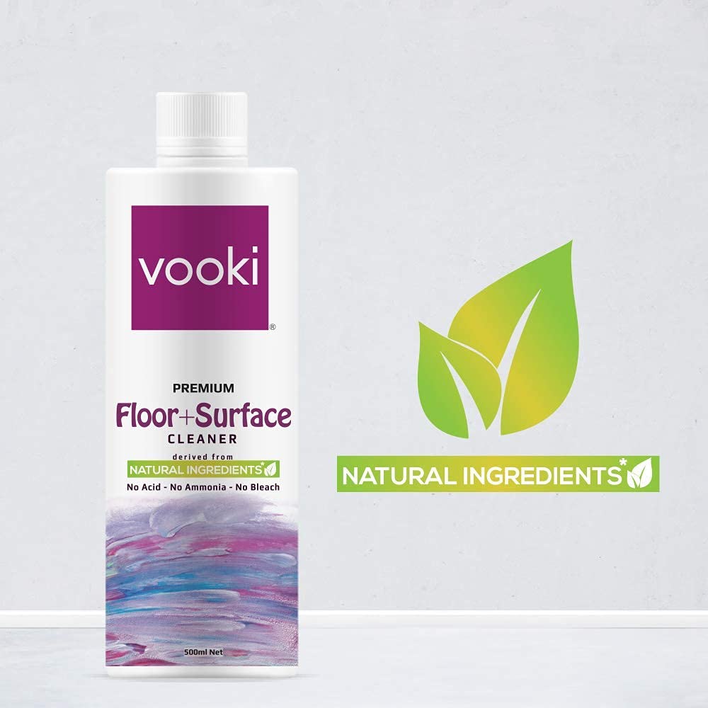 Vooki Ecofriendly Disinfectant Floor & Surface Cleaner, Green Chemistry - 5 Ltr view 2
