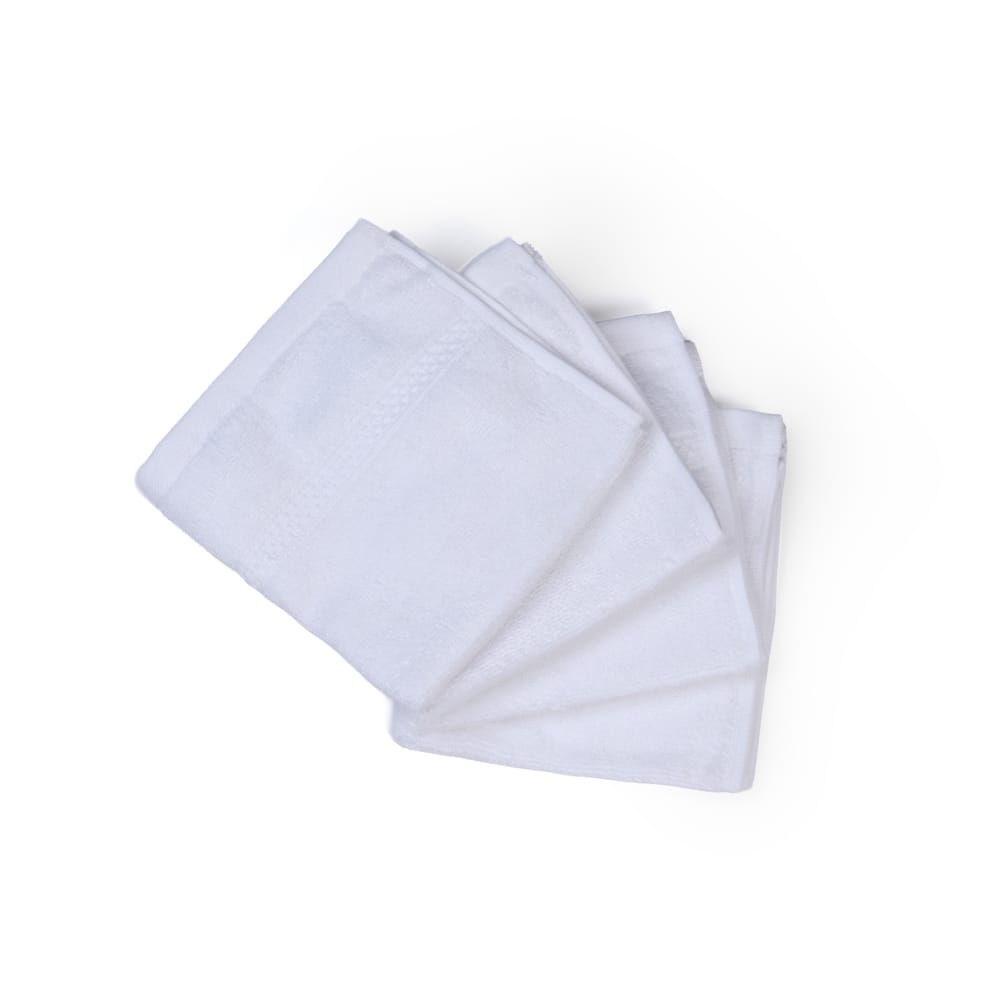 Feather & Spun Bamboo Cotton Face Towel(Pack of 4) | Lavender Fragrance | Oeko-TEX® Standard 100 | Anti Microbial | Fade Resistant | Double Needle Stitch | 600 GSM - 33 cms x 33 cms view 2