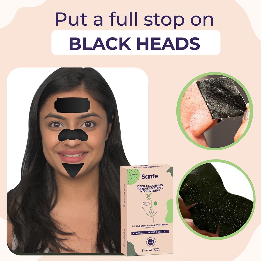 Sanfe Deep Cleansing Forehead Chin & Nose Strips - Pack of 18 view 2