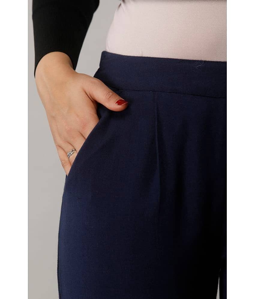 NeshamaKurti - Cream Cotton Regular Women's Casual Pants ( Pack of 1 ) view 2