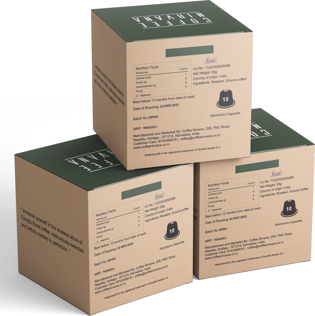 Coffee Nirvana, Assorted Pack of 30 pods, Nespresso Compatible Aluminum Capsules view 2