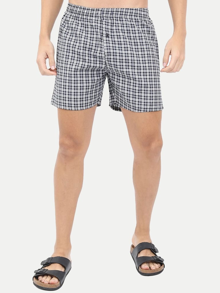 Mens Cotton Assorted Boxers 2 Pcs Pack view 2