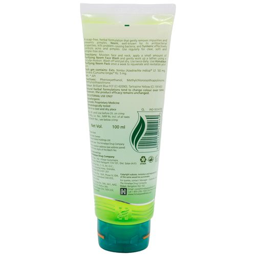 Himalaya Purifying Neem Face Wash, 100 ml view 2