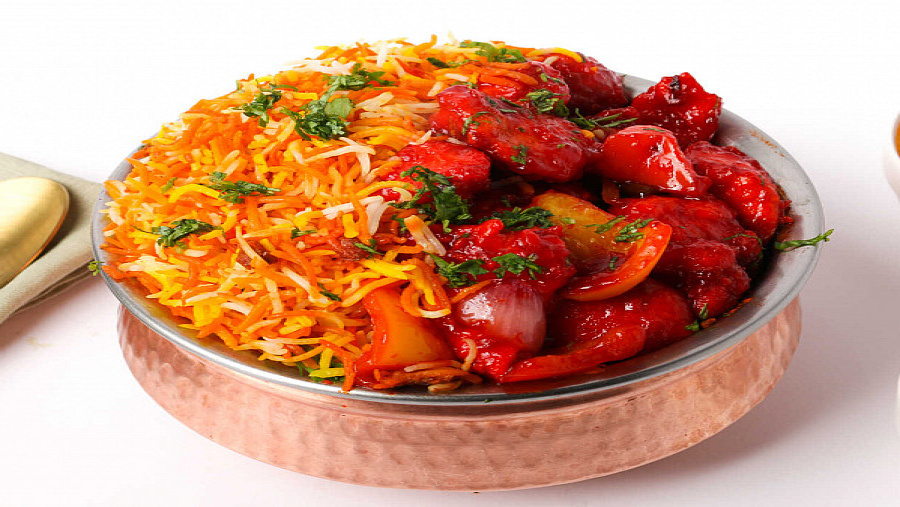 Chicken 65 biryani