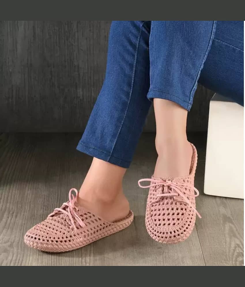 Monoction WO-LESS Pink Women's Mules Flats