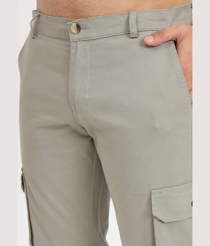 RAGZO Regular Flat Men's Cargos - Light Green ( Pack of 1 ) view 2