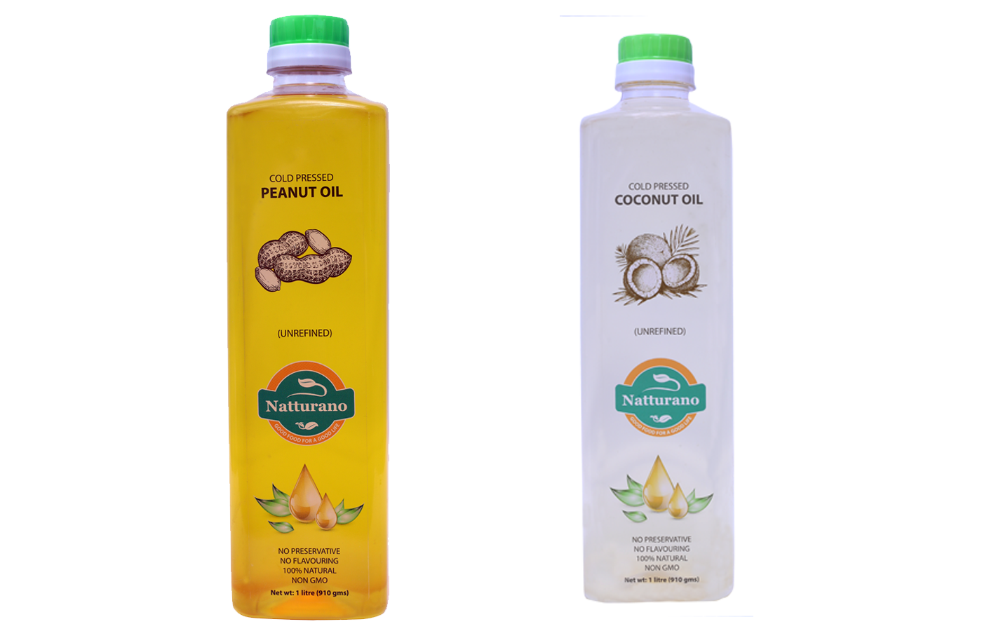 Ground nut oil 1l+ coconut oil 1l