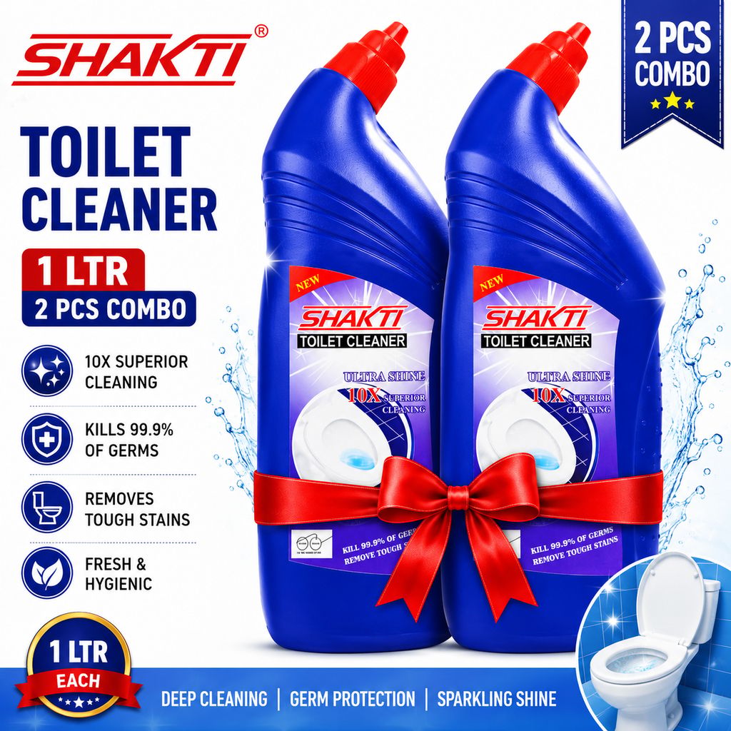 SHAKTI Toilet Cleaner 1 Ltr - 2 Pcs Combo view 2