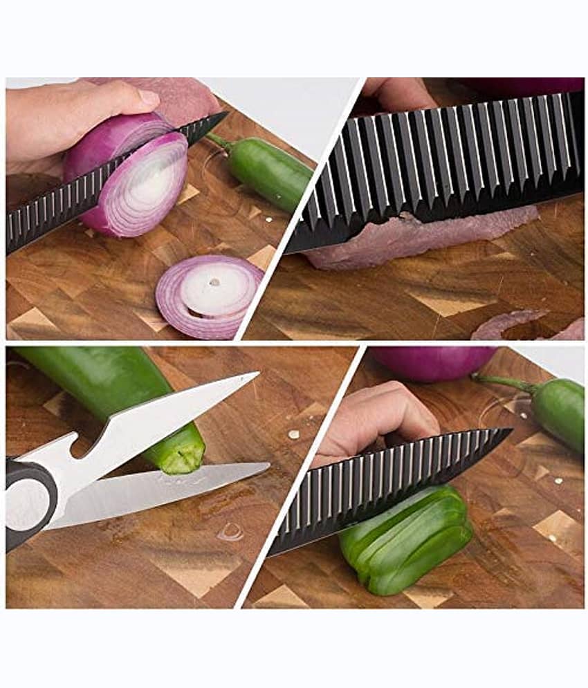 RIVERNEST Multicolor Stainless Steel Knife Set Blade Length 8 cm ( Pack of 1 ) view 2