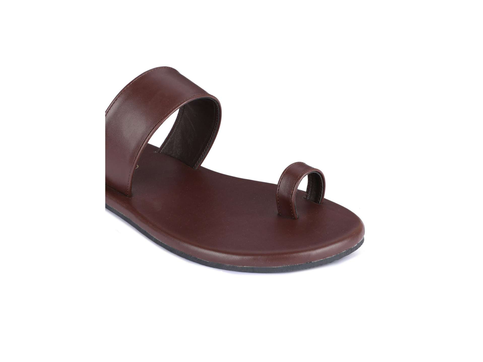 Paaduks Vaana Dark Brown Men Flats - UK 11 view 2