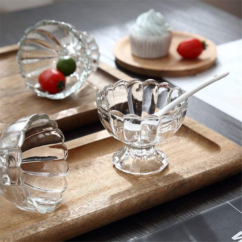 SAAIKEE Ice Cream, Dessert Pudding Bowl Set Transparent 150 ml view 2