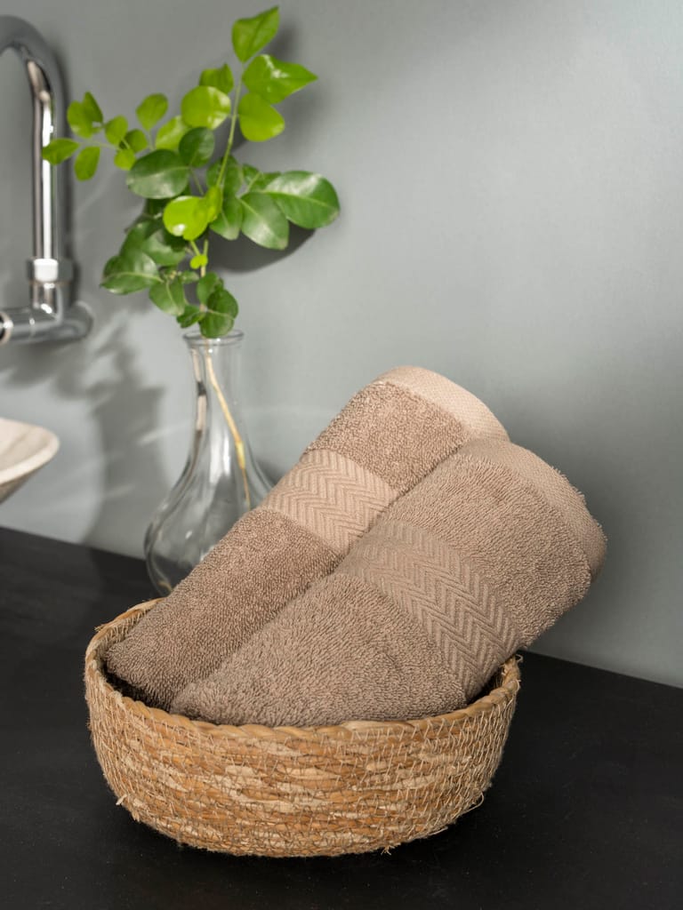DDecor 100% Premium Cotton Hand Towel | Plain 500TC | Zero Twist with High Absorbency | Perfect for Everyday Use | Brio Collection | 40 CM X 60 CM view 2
