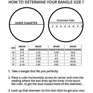 Omsar Jewelry Metal Bangle Set view 2