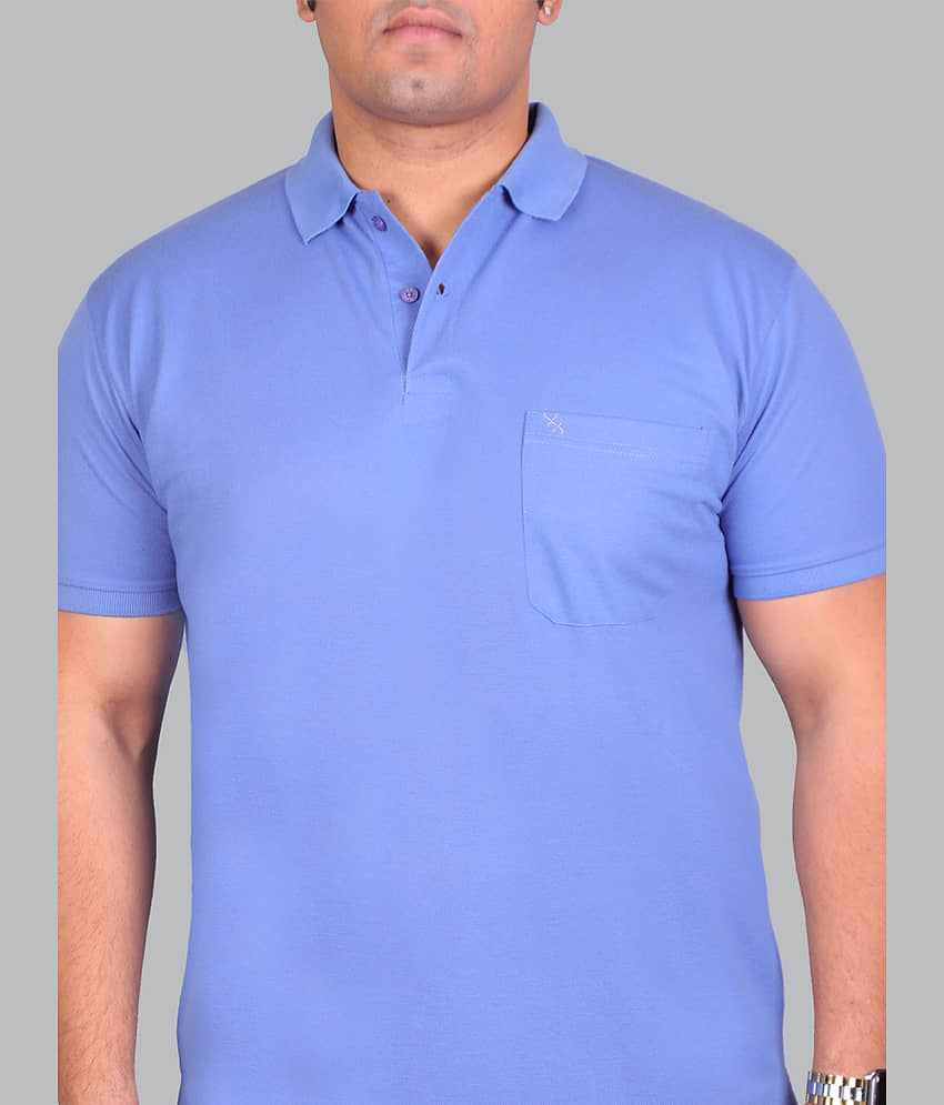 Xmex Pack of 1 Cotton Blend Regular Fit Solid Half Sleeves Men's Polo T Shirt ( Mustard ) view 2