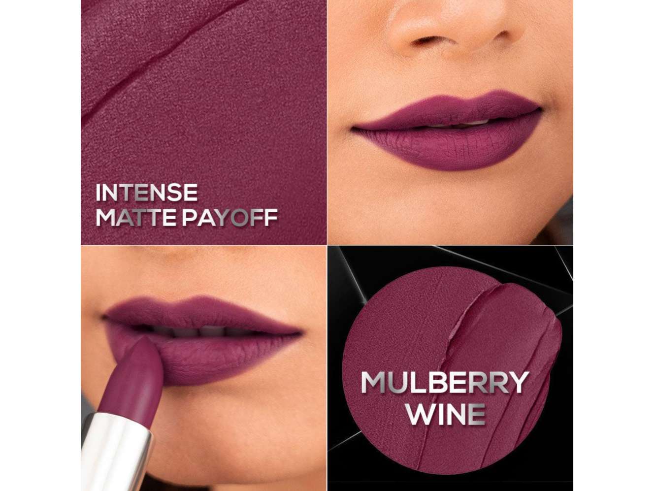 RENEE Prime Matte Lipstick - Lightweight & Long-Lasting Formula, Creamy Matte Finish, One Swipe Application, Non-Drying, Vitamin E Infused, 4.5Gm - Mulberry Wine view 2
