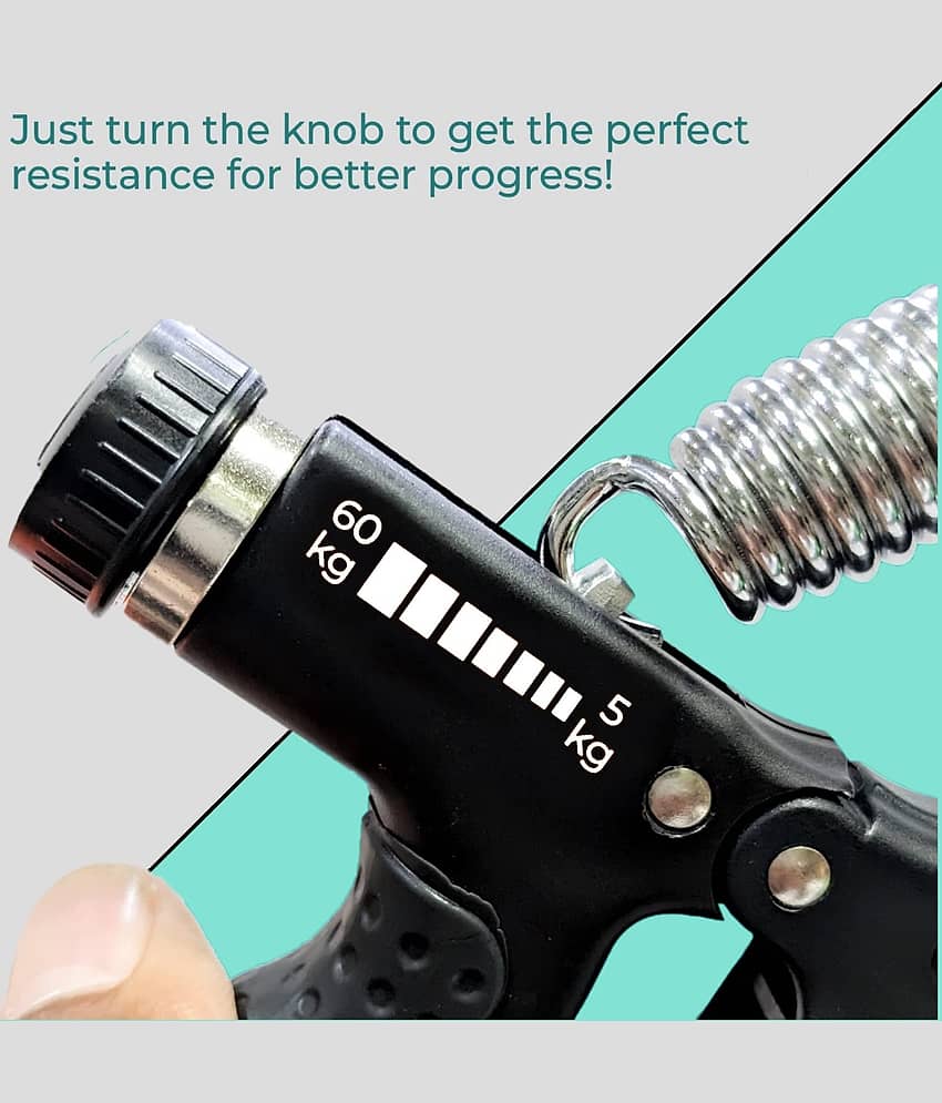 ODDISH COUNTER HAND GRIP 5kg to60 Kg adjustableHand Gripper for Men Women Finger Forearms Equipment & Counter view 2