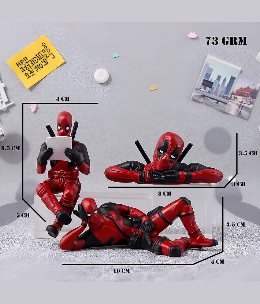 Flenzy 3 Piece of Super Hero inspired decorative figurines view 2