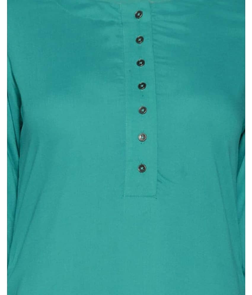 Pistaa - Orange Viscose Women's Asymmetrical Kurti ( Pack of 1 ) view 2