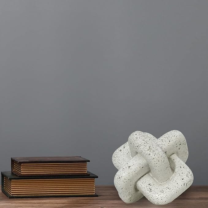 Concrete Knot Sculpture - Decorative Sculpture for Home Decor - Modern Art - Unique Home Decor