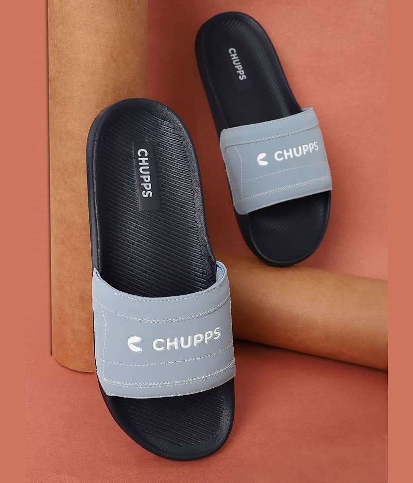 CHUPPS Navy Men's Slide Flip Flop
