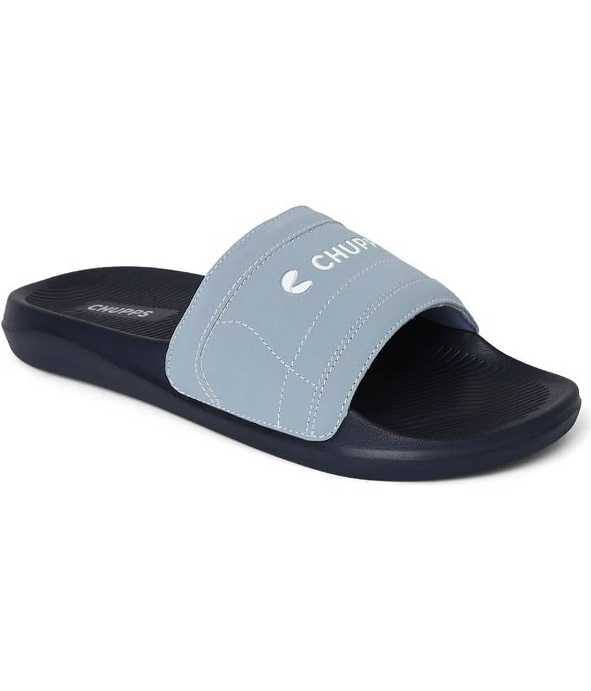 CHUPPS Navy Men's Slide Flip Flop view 2