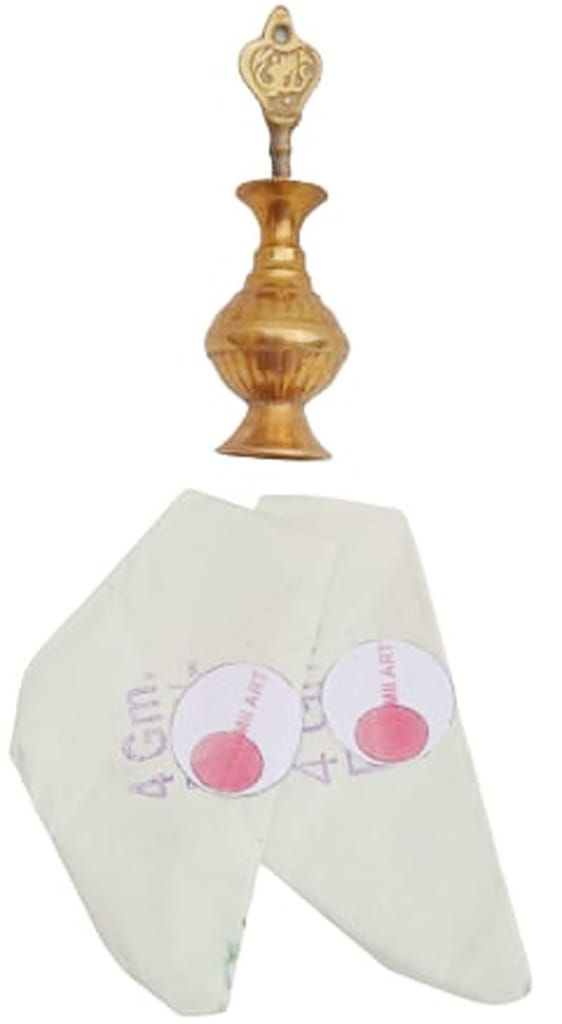 Mii Art brass surmedani with surma use in eye's muckap[size-10cm] 1pes view 2