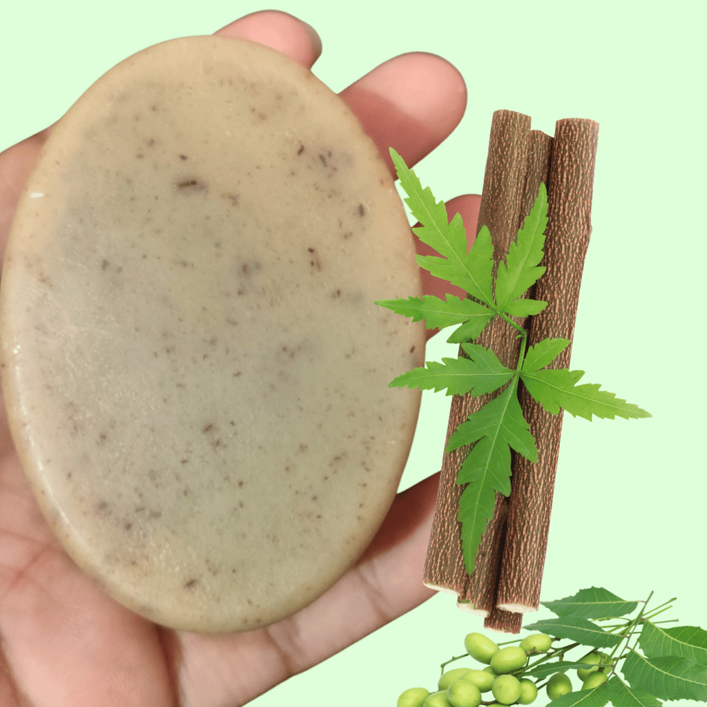 Herbs magic Ayurvedic Neem Soap | Handkrafted| Organic | cold pressed oil | Handmade | Refreshing | Antioxidants| Antiaging | Ayurvedic | SLS and Paraben free view 2