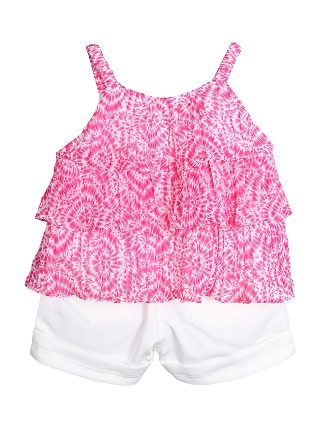 Albion Kids Apparel Lemon Mint Pink Skirt Top view 2