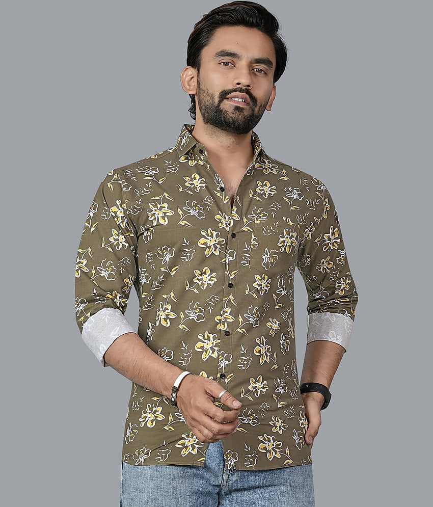 ADWYN PETER 100% Cotton Regular Fit Printed Full Sleeves Men's Casual Shirt - Multicolor 12 ( Pack of 3 ) view 2