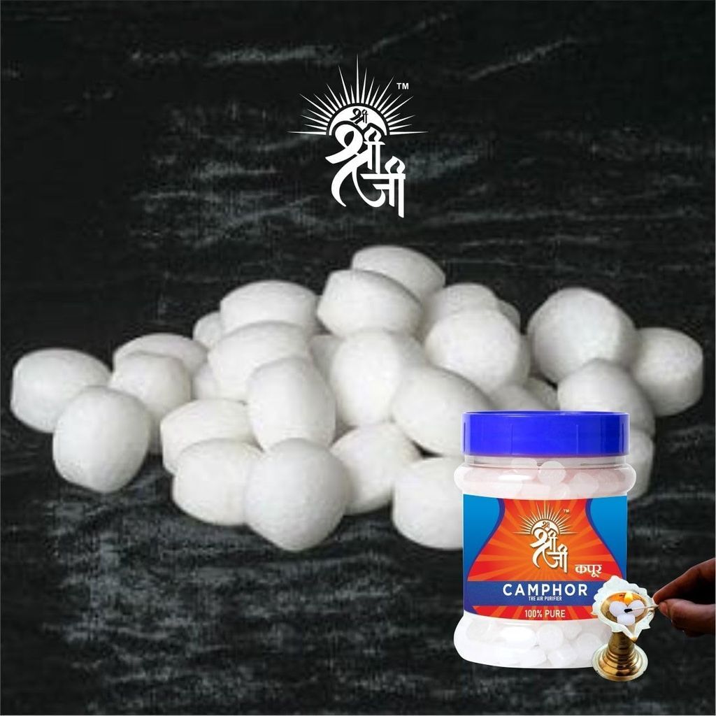 Shri Shriji Flam Aromatic Synthetic Camphor � Natural Fragrance, Ideal for Pooja, Meditation & Home Freshness Pack of 1 100 Gram view 2