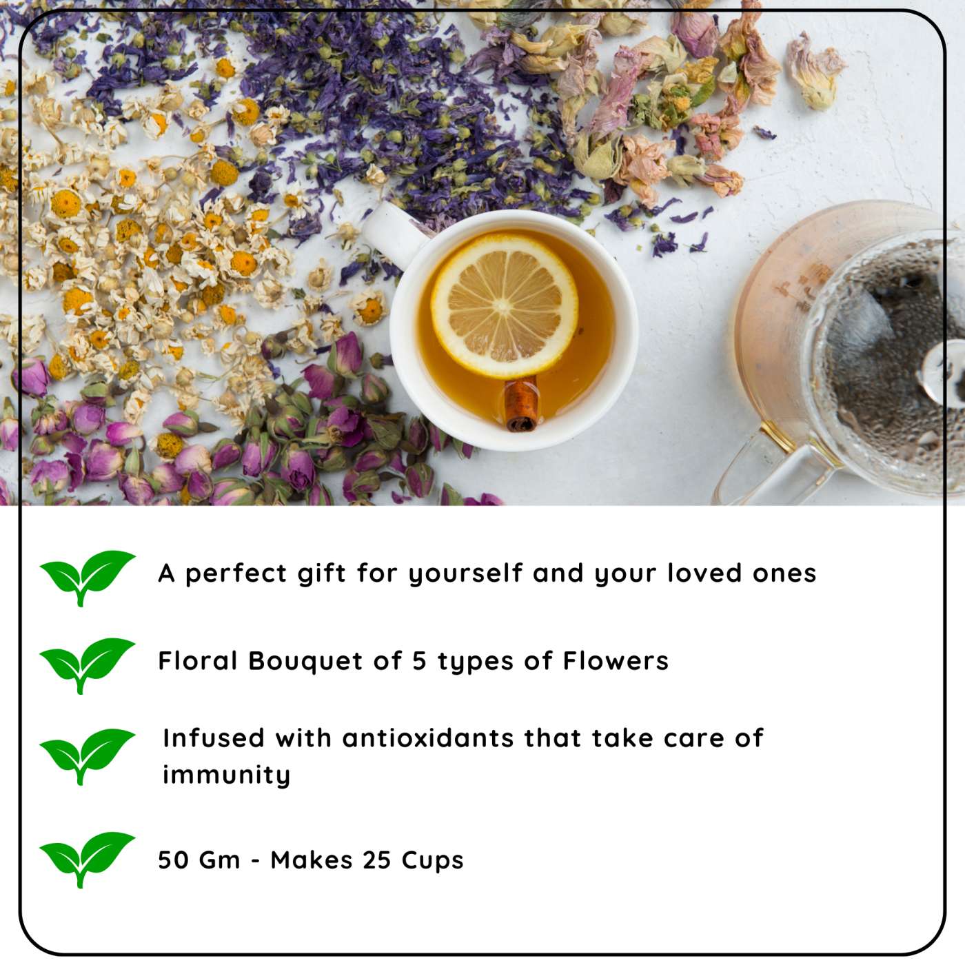 Festive Floral Gift Tea view 2