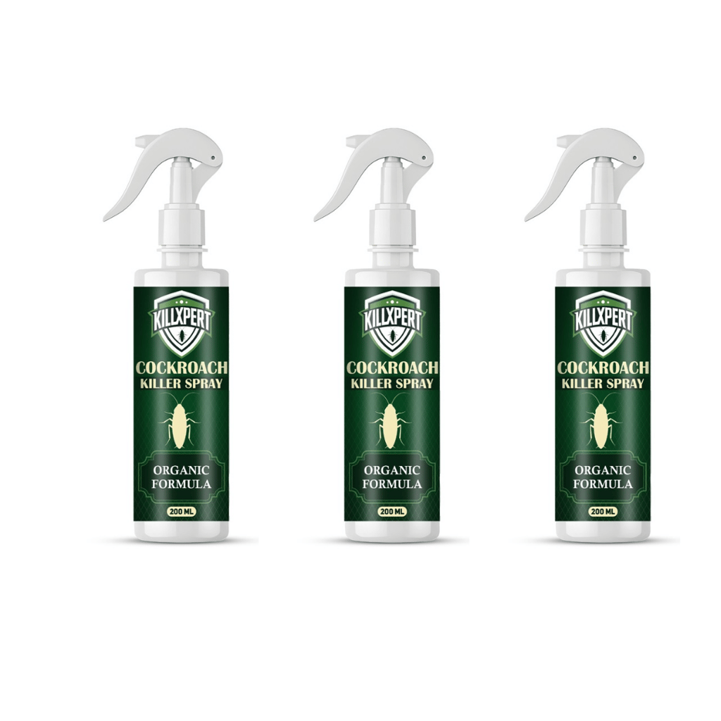 KillXpert 200 ml Fast-Action Cockroach Insecticide Spray – Long‑Lasting Residual Effect pack of 3